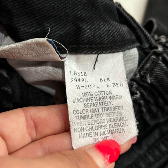 NEW LEGENDS Boy’s Black Denim Straight Leg Jeans Pants - size 6 Regular - Picture 6 of 6